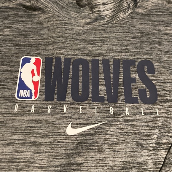 Nike NBA Dri-Fit Minnesota Timberwolves Basketball sweatshirt/hoodie Size XXL - Picture 2 of 5